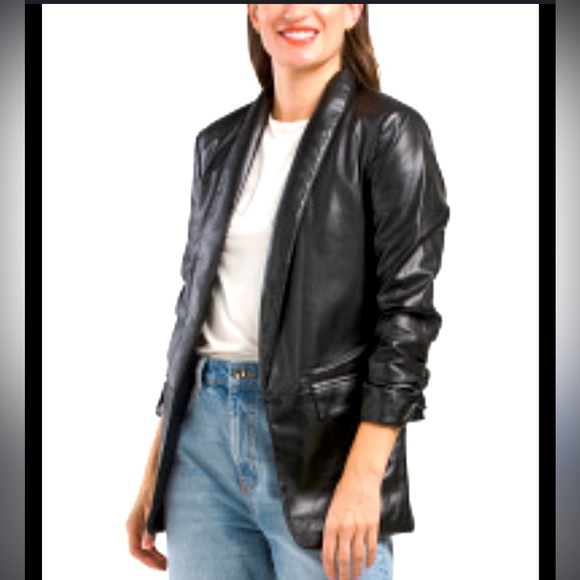 PrettyLittleThing Jackets & Blazers - PRETTY LITTLE THING Black Blazer Jacket Size 6 Pockets